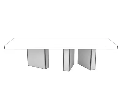 Table Bicolore 319 3D model