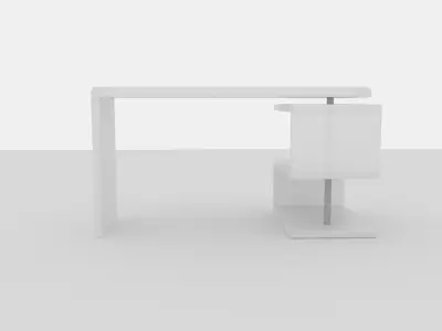 A33 Modern Office Desk Free 3D model