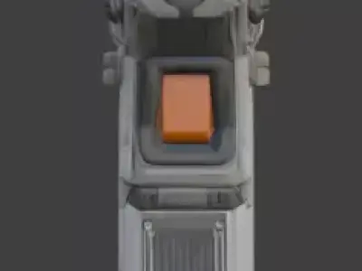 Futuristic Tactical Scanner 3D Model Low-poly 3D model