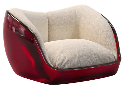 Capsule Acrylic Armchair 3D model