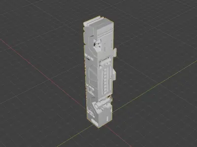 Sci-Fi Hard Surface Pillar 3D model