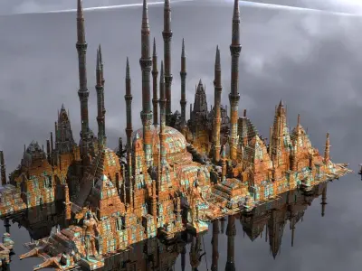 Islamic Golden Age Architecture 3D model