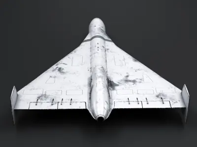  Aged White Geran-3 Shahed-238 Jet-Powered Kamikaze Drone 