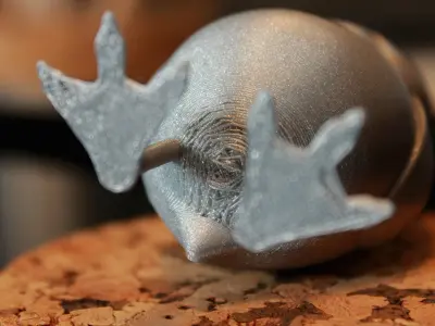   A little standing Porg 3D print model