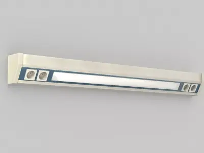 Hospital bed wall lamp Low-poly 3D model