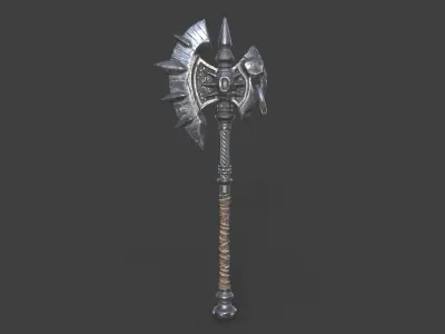 Warrior  Axe Low-poly 3D model