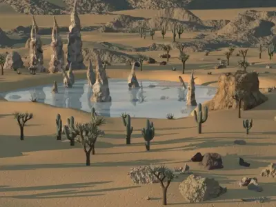 Desert Environment 3D model