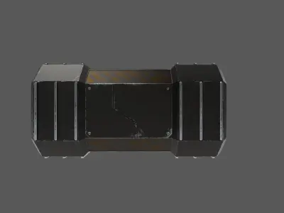 Sci-Fi Crete Low-poly 3D model