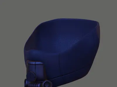 Gas mask helmet 3d model scifi Low-poly  Low-poly 3D model