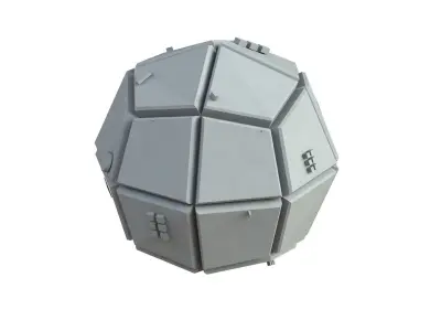 Sci Fi Object No 3614 Low Poly Low-poly 3D model