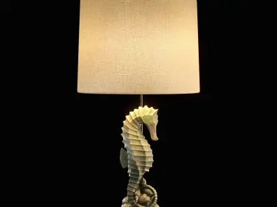 Seahorse Table Lamp 3D model