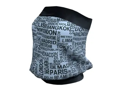 Strapless Tube Top Low-poly 3D model