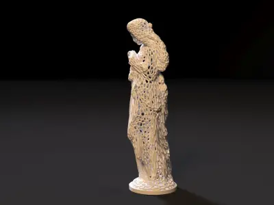 Figurine woman 3D print model
