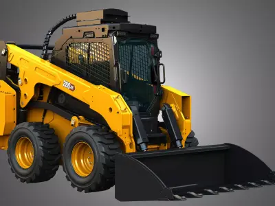 280XE Skid Steer Loader - Bucket 3D model