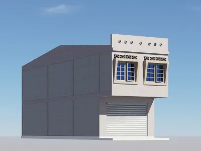 Malaysia  Shophouse 2000 3D model