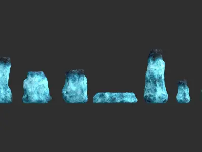 Rock Set 05 - Magic 3D model