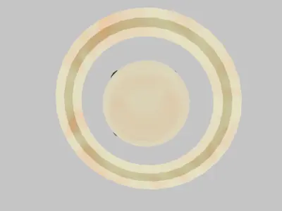 Saturn tabletop light 3D model