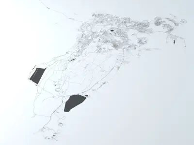 Bahrain Road Network and Streets 3D model