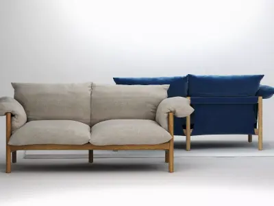 Wilfred Sofa 184 3D model
