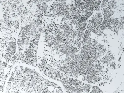 Kathmandu Streets and Buildings 3D model