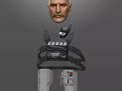 Sergent Gharial One12 Scale Custom STL 3D print model