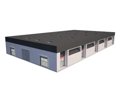 Exhibition Hall interior and exterior 25 3D model