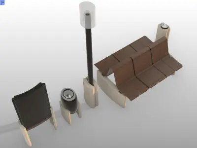 Urban Furniture Family 3D model