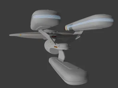 niagara class starship stl 3D print model