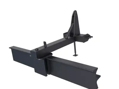 Rear Blade - Light dozer blade - Straight snow plow 3D print model