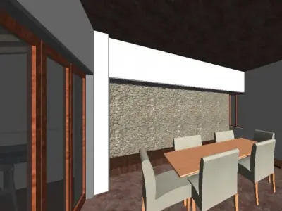Residence G 2 house with two stories and garage 3D model