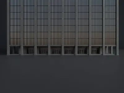 SKYSCRAPER CITY BUILDING 06 Low-poly 3D model