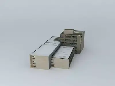 The party house was renovated and now Trade and Information C... Free 3D model