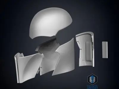 Female Deathwatch Helmet 3D print model