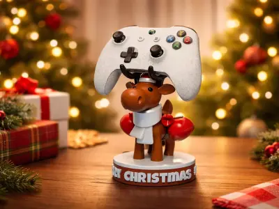Reindeer Controller Stand 3D print model