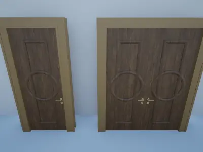 Custom Door 3D model