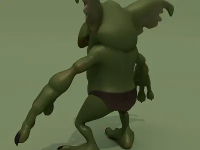 Cartoon Fantasy Monster 3D model