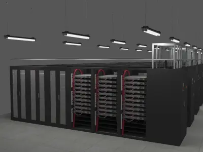 Internet Data Center Room 3D model