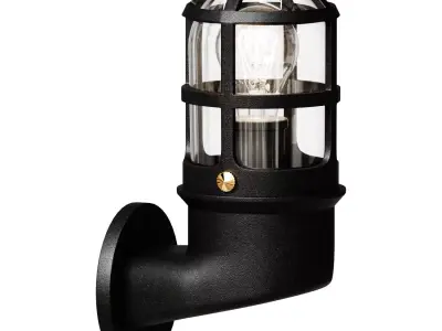 lucide dudley wandlamp buiten 1xe27 ip44 z 3D model