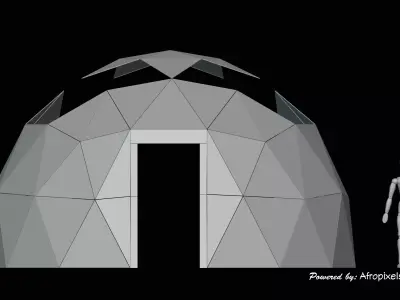 Capsule Dome House DX7 3D print model