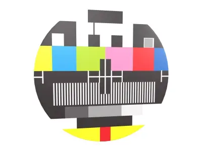 No Signal Symbol v1 001 Low-poly 3D model