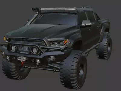 Monster Truck 3D Model 3D model