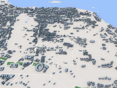 Kinshasa Capital of the Democratic Republic of the Cong 3D model