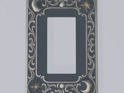 CELESTIAL DECORA STYLE SWITCH WALL PLATE 3D print model