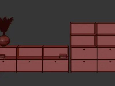 Usm Haller Sideboard 3D model purchase