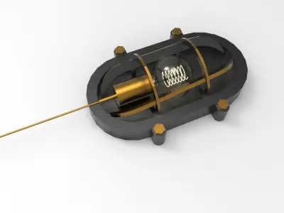Lamp Navigation on a ships deck 3D model