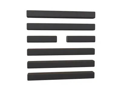 I Ching Hexagrams 9 xiao xu v1 001 Low-poly 3D model