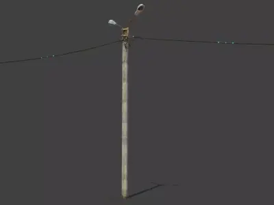 Yard Lamppost 3D model