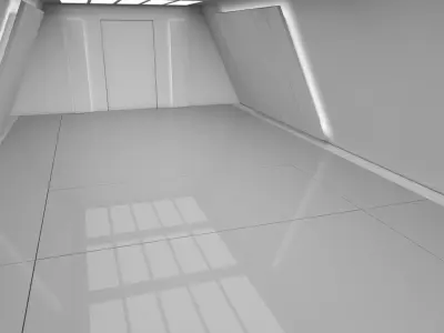 Sci Fi Interior 3D model 35