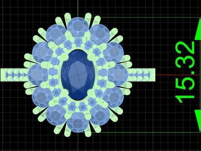 Jewelry ring 377 3D print model