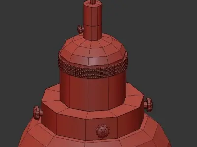 Glass lamp shade pendant 3D model